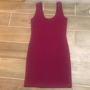 Burgundy dress